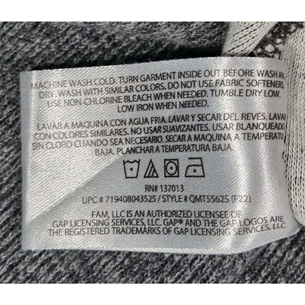 GAP Mock Neck 1/4 Zip Sweater Sweatshirt Lot Of 2 Blue Gray Mens Large Casual